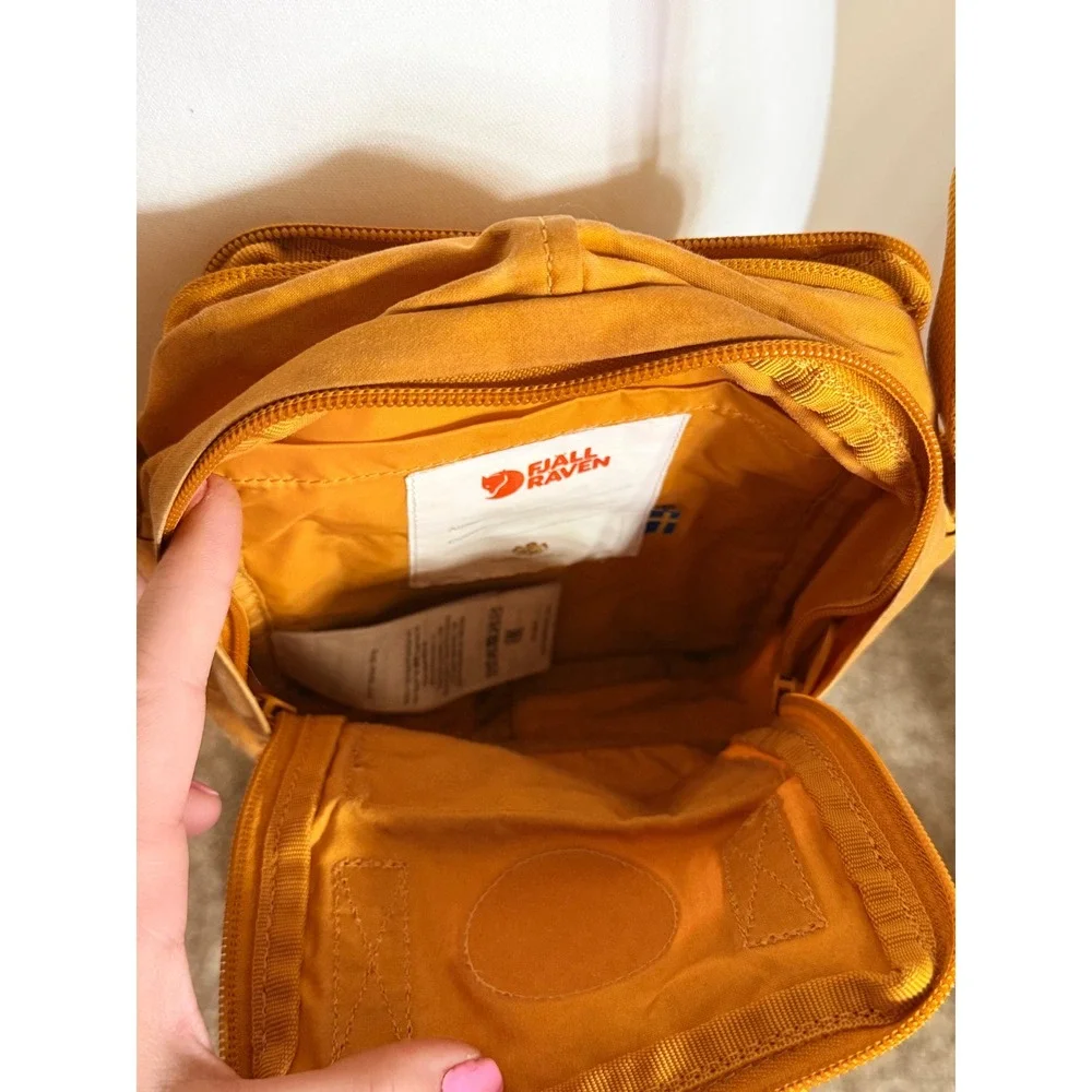 Fjallraven Kanken Sling Crossbody Bag Ochre Yellow Mini Shoulder Bag 23797